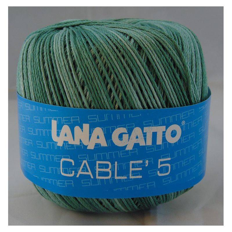 Butika.hu hobby webáruház - Lana Gatto - Cable5 kötő/horgoló fonal, egyiptomi pamut, 50g, 7856 - színátmenetes