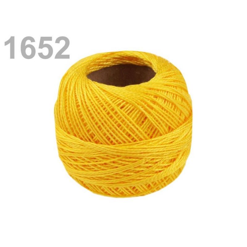 Butika.hu hobby webáruház - Hímzőcérna Cotton Perle Nitarna, Uni - 290104, 1652, Lemon tpx