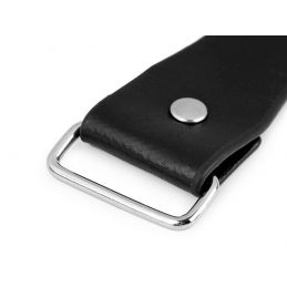 Butika.hu hobby webáruház - Bőr pánt karabínerrel, táskára, kulcscsomóra, 30mm, 790598, fekete