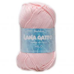Butika.hu hobby webáruház - Lana Gatto Milo kötő/horgoló fonal, 100% mercerizált pamut, 50g, 8688, Light Pink