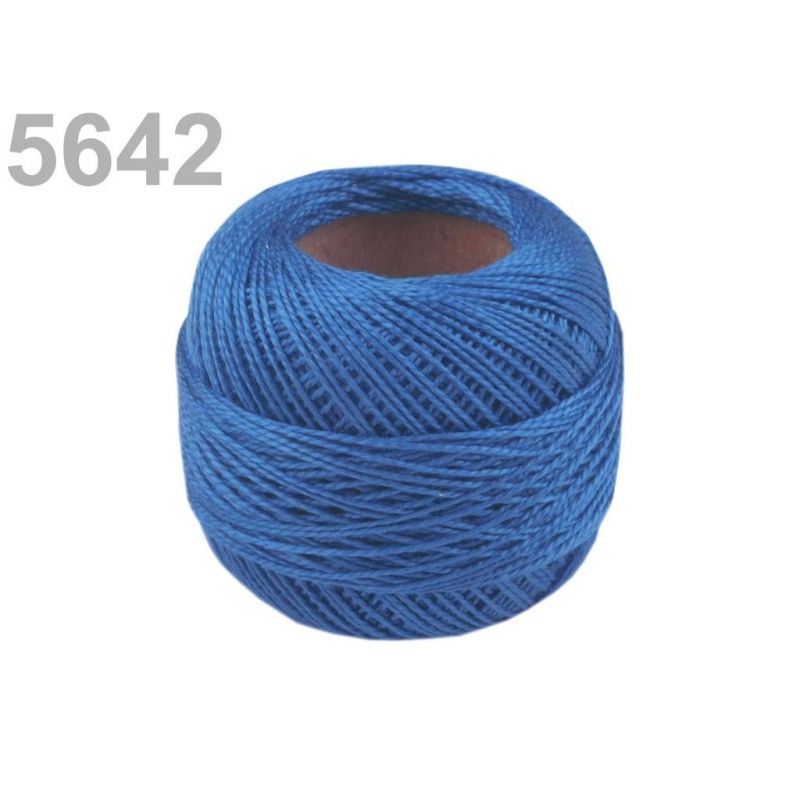 Butika.hu hobby webáruház - Hímzőcérna Cotton Perle Nitarna, Uni - 290104, 5642, cyan kék