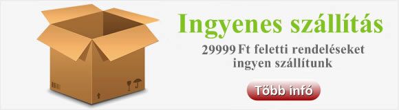 Ingyen szállítás 29999Ft feletti vásárlásokra